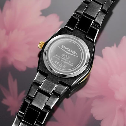 Elegant Crystal Accent Analog Watch for Women