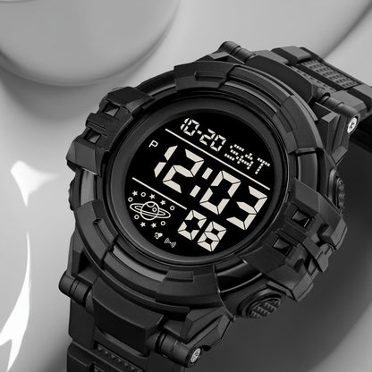 Rugged Digital Sports Watch for Men with Outdoor Style and Multi Function Display