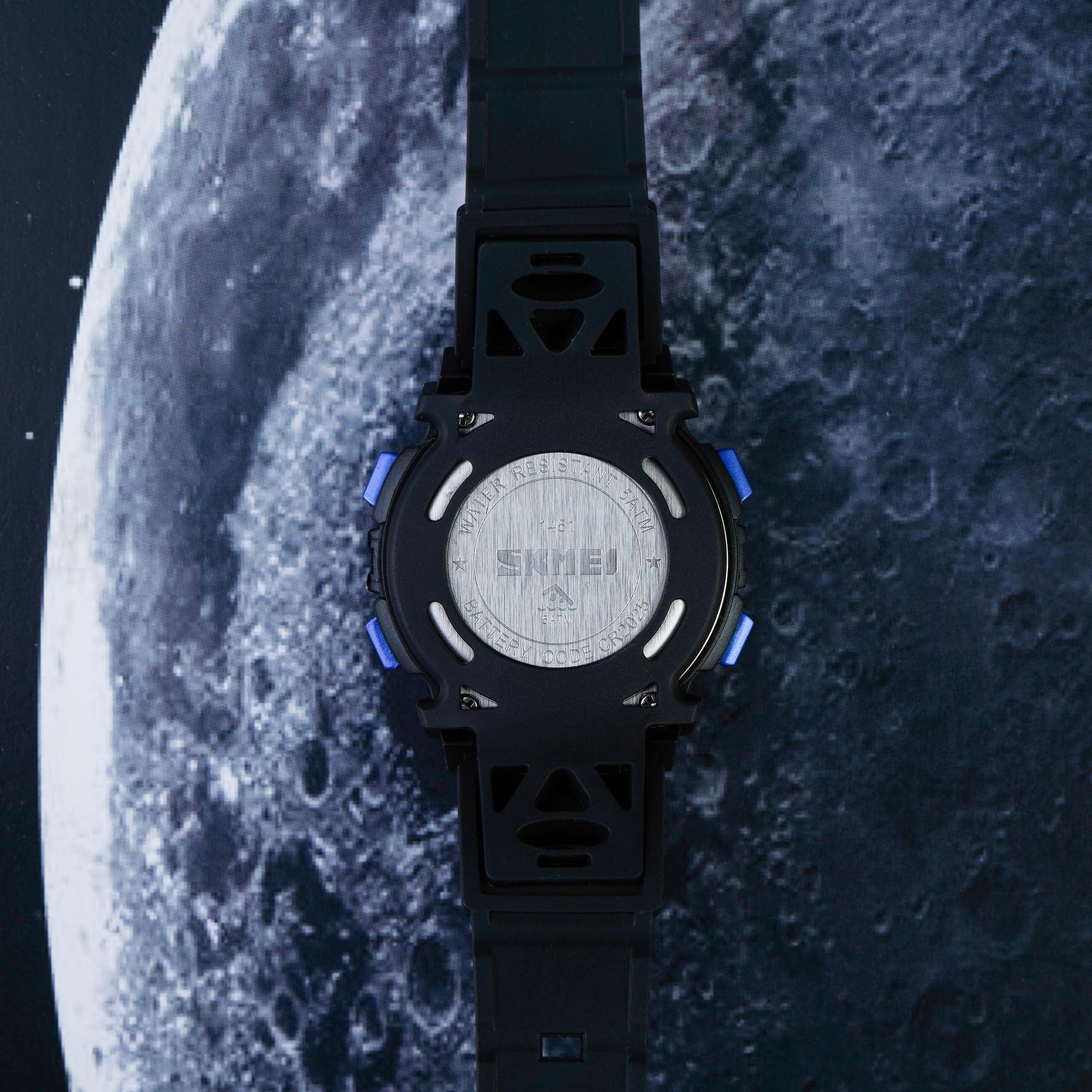 Digital Watch for Kids with Black Polyurethane Strap and Round Dial for Casual & Formal Wear