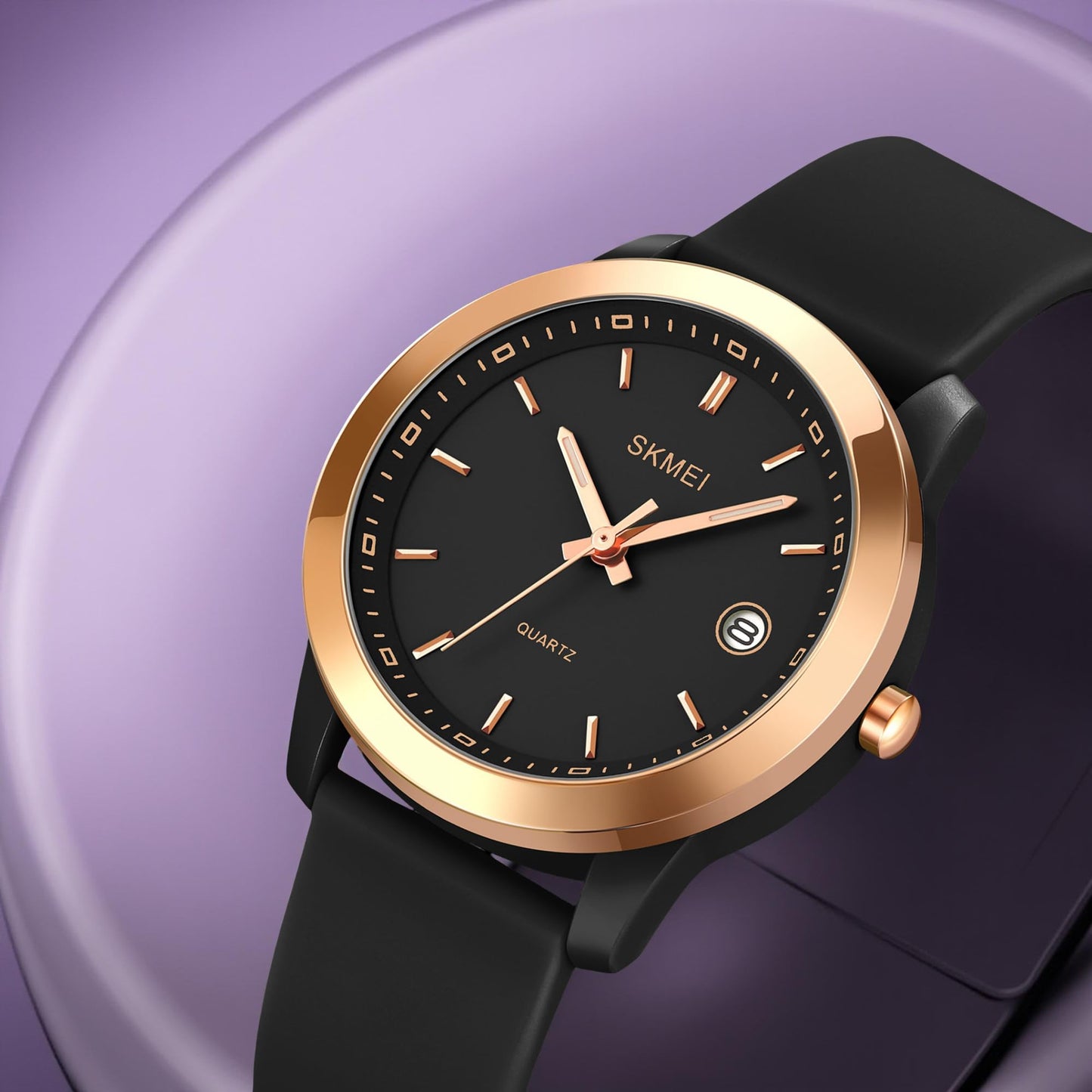 Elegant Analog Wrist Watch with Date Display for women