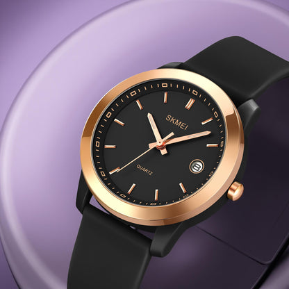 Elegant Analog Wrist Watch with Date Display for women