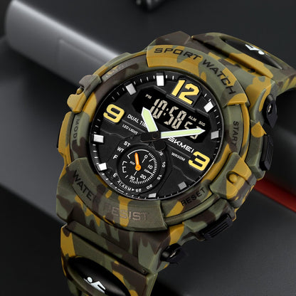 Artistic Dual Display Sports Watch for men