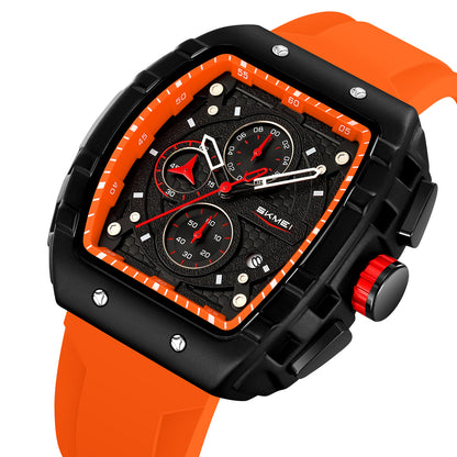 Skmei Quartz Analog Dial Silica Gel Strap Watch for Men - 9341