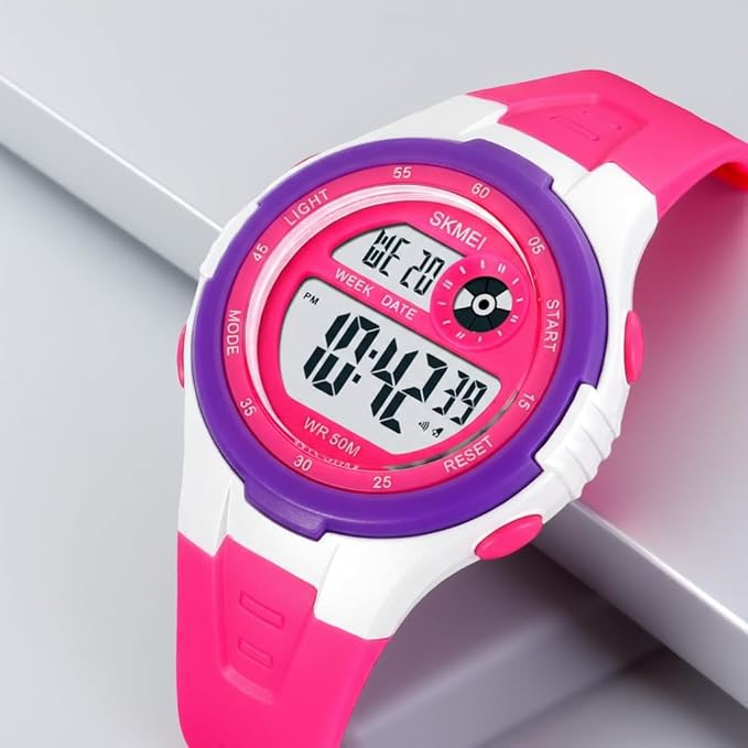Digital Sports Wrist Watch with Alarm and Chronograph for kids
