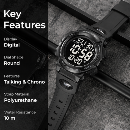 Outdoor Digital Sports Watch with Alarm Function for men