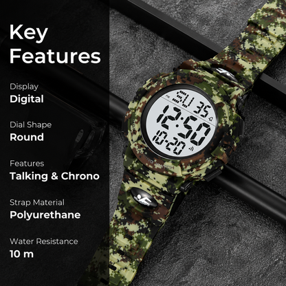 Outdoor Digital Sports Watch with Alarm Function for men