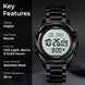 Digital Watch for Men with Black Stainless Steel Strap and Round Dial for Casual & Formal Wear