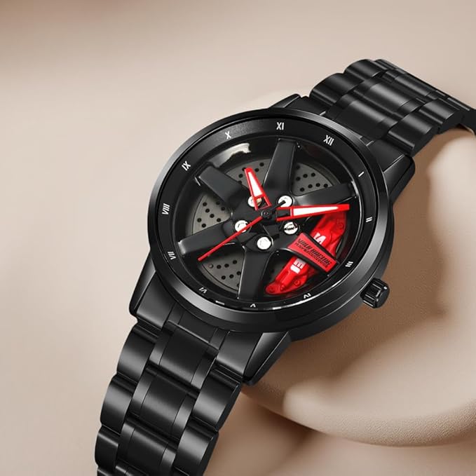 Luxury Skeleton Dial Analog Watch for Men with Premium Metal Strap and Stylish Designer Look
