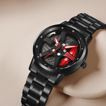 Luxury Skeleton Dial Analog Watch for Men with Premium Metal Strap and Stylish Designer Look