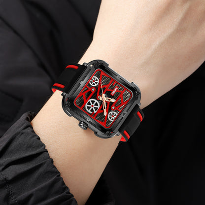 Skmei Quartz Analog Dial Silica Gel Strap Watch for Men - 9363