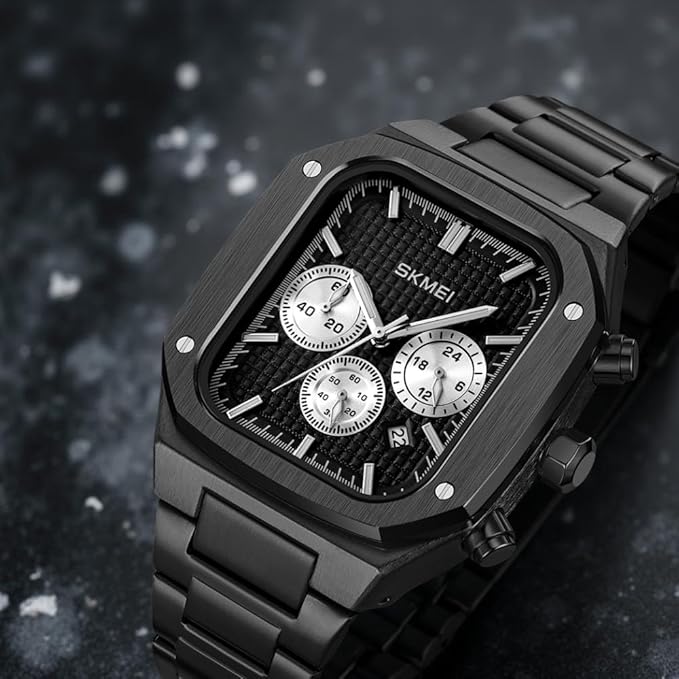 Luxury Chronograph Style Analog Watch for Men with Premium Metal Strap and Bold Designer Dial