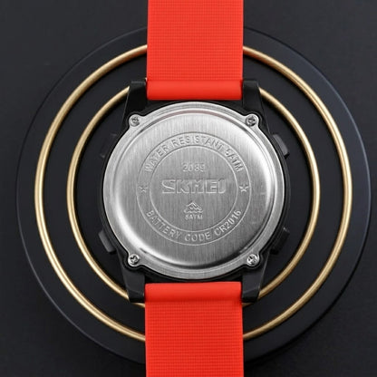 Rugged Digital Sports Wristwatch with Flexible Strap for men