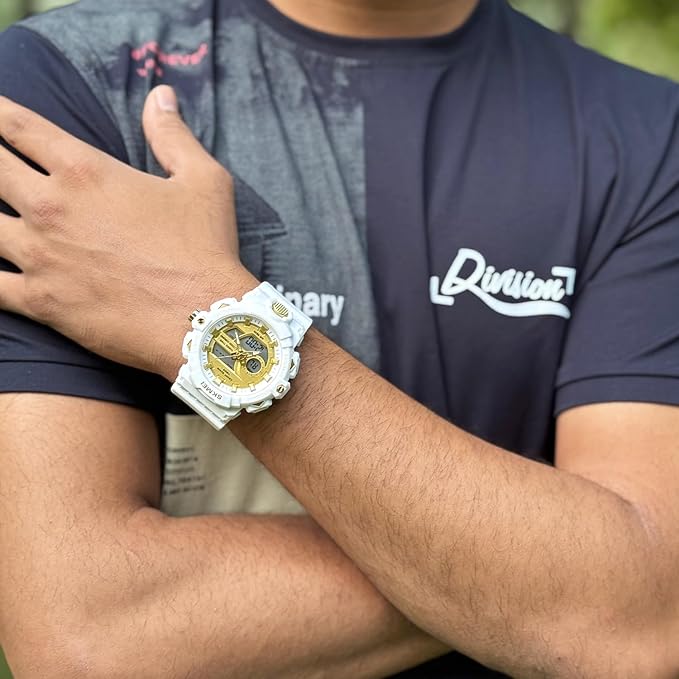 Premium Analog Digital Sports Watch for Men with Rugged Outdoor Design and Multi Function Display