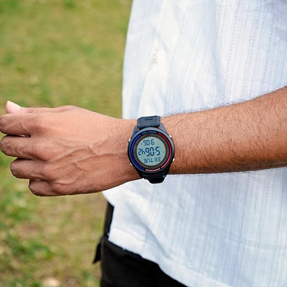 Digital Sports Wrist Watch with Silicone Strap for men
