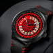 Rolling Watch for Men with Black Leather Strap and Round Dial for Casual & Formal Wear