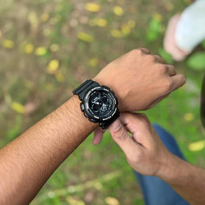 Premium Tactical Chronograph Rugged Analog & Digital Sports Watch