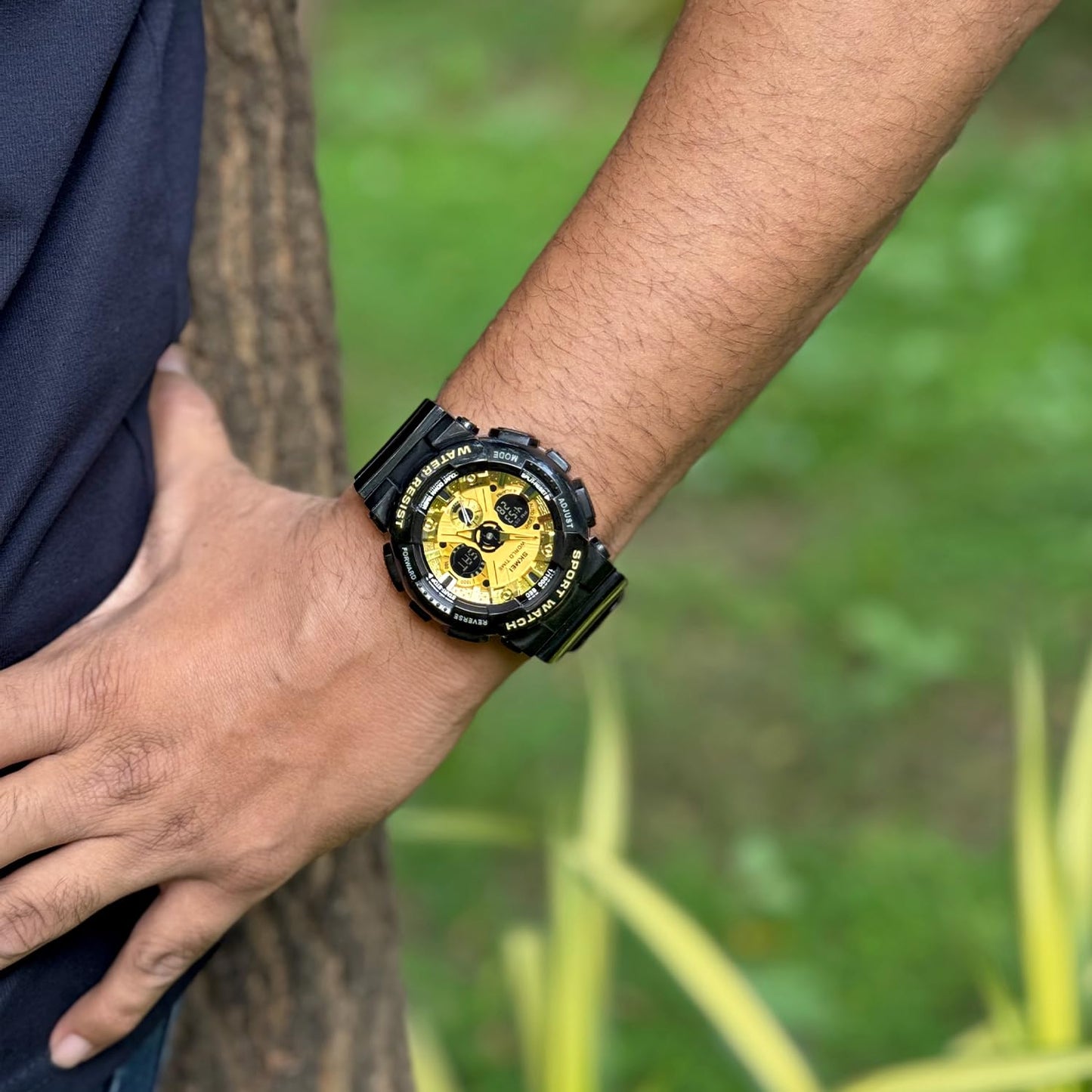 Premium Tactical Chronograph Rugged Analog & Digital Sports Watch
