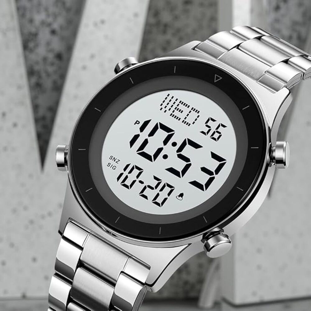 Rugged Digital Sports Watch for Men with Multi Function Display and Outdoor Style