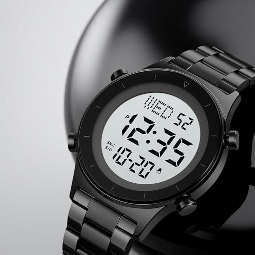 Rugged Digital Sports Watch for Men with Multi Function Display and Outdoor Style