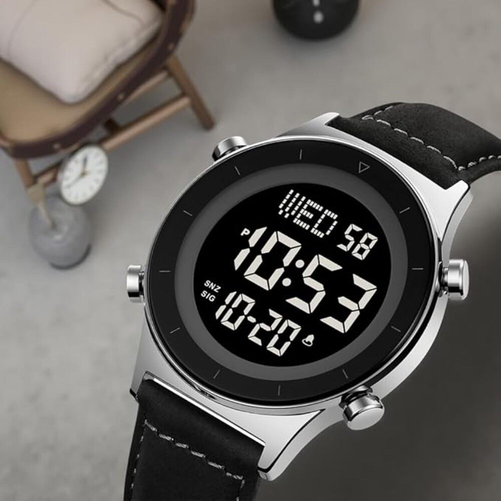 Rugged Digital Sports Watch for Men with Multi Function Display and Outdoor Style
