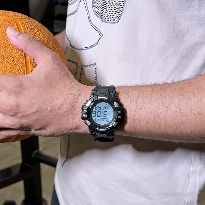 Rugged Digital Sports Watch for Men with Outdoor Style and Multi Function Display