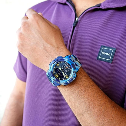 Artistic Dual Display Sports Watch for men