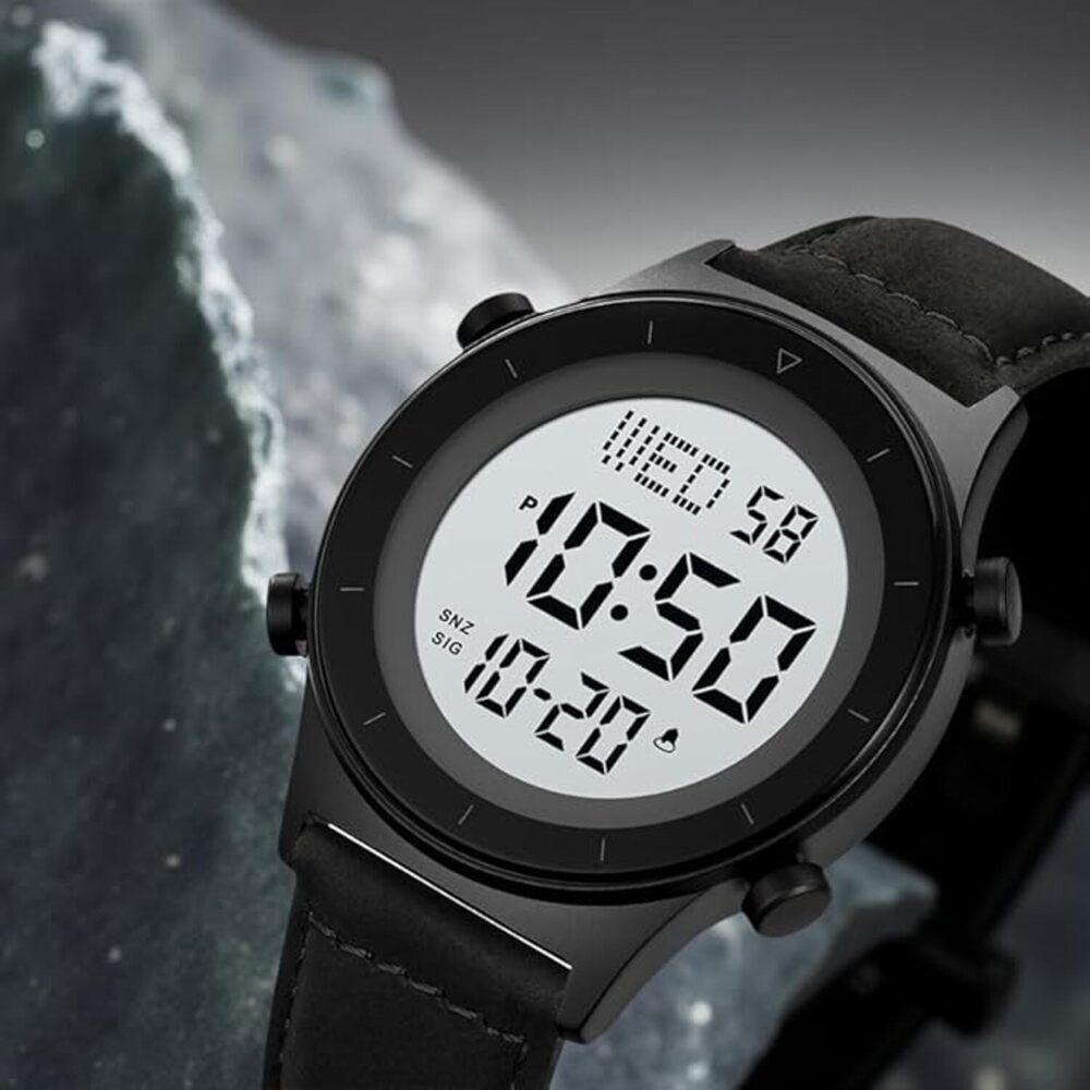 Rugged Digital Sports Watch for Men with Multi Function Display and Outdoor Style