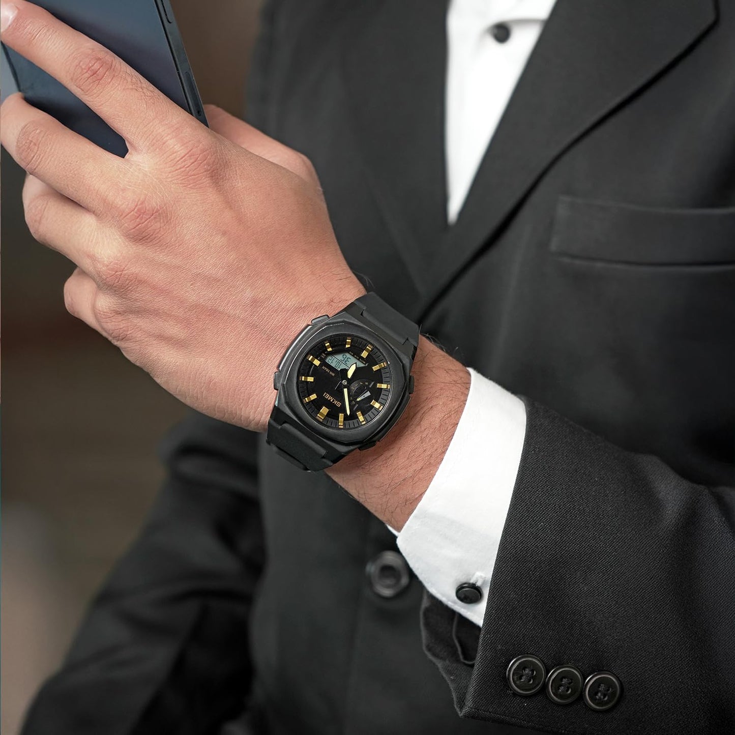 Luxury Analog Digital Sports Wrist Watch for Men