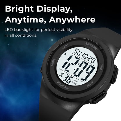 Skmei Digital Dial TPU Strap Watch for Kids - 2286