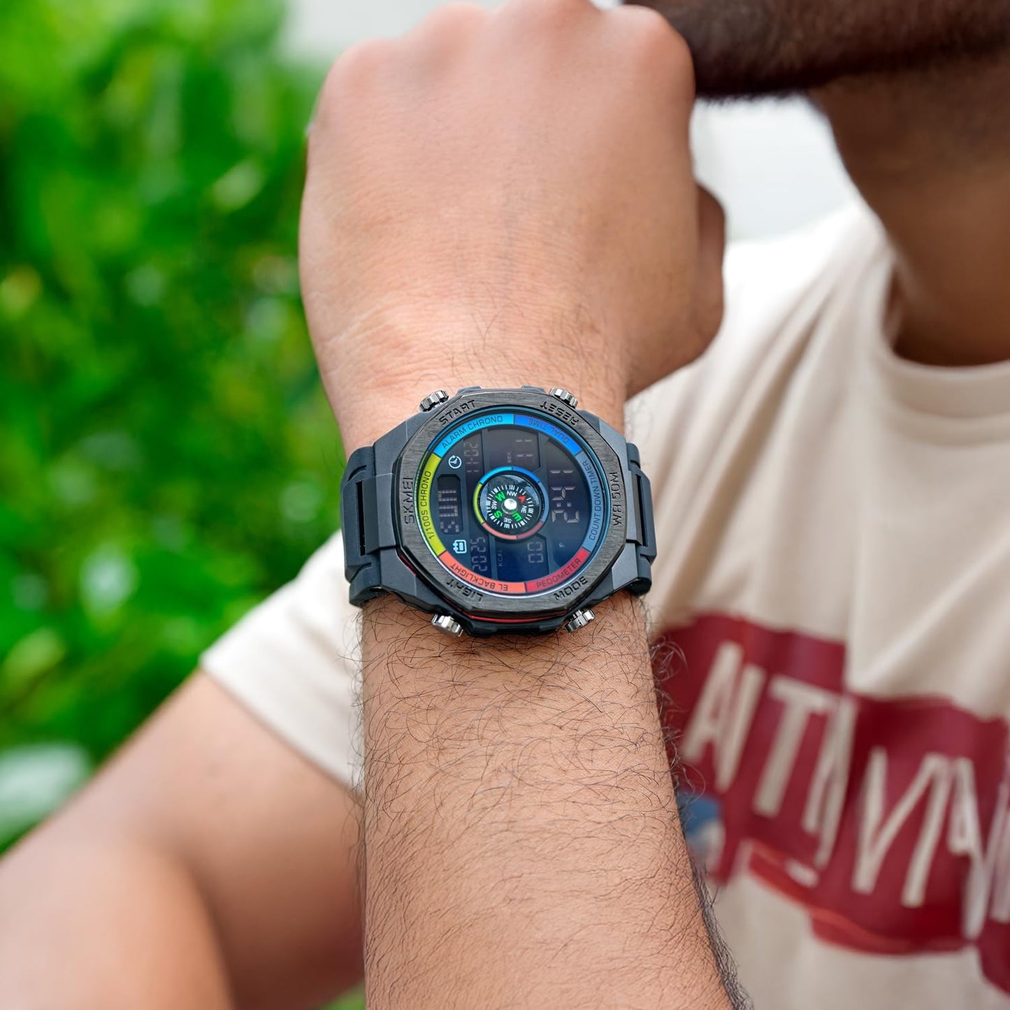 Smart Digital Sports Watch for Men with Multi Function Display and Rugged Outdoor Design