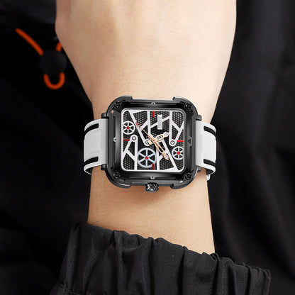 Skmei Quartz Analog Dial Silica Gel Strap Watch for Men - 9363