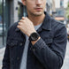 Digital Watch for Men with Black Silicone Strap and Round Dial for Casual & Formal Wear