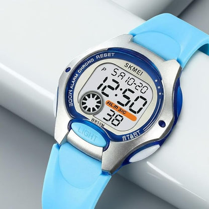 Digital Sports Watch – Red Strap, 50M Water Resistant, Alarm & Stopwatch