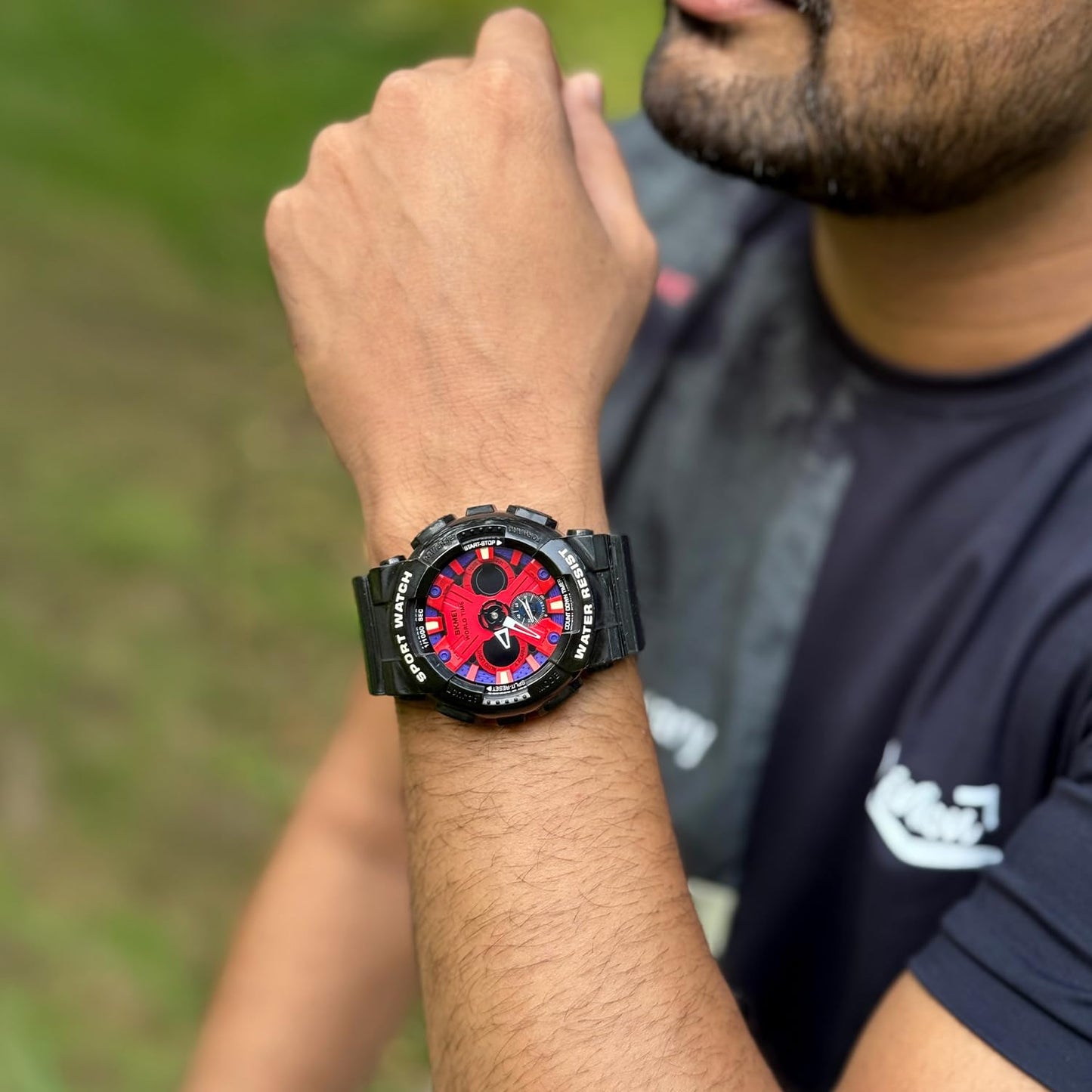 Premium Tactical Chronograph Rugged Analog & Digital Sports Watch