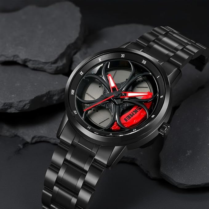 Luxury Skeleton Dial Analog Watch for Men with Premium Metal Strap and Stylish Designer Look