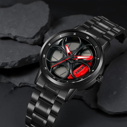 Luxury Skeleton Dial Analog Watch for Men with Premium Metal Strap and Stylish Designer Look