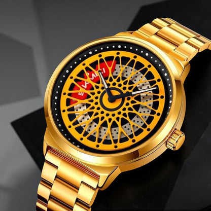 Premium Skeleton Dial Watch for Men – Stainless Steel Strap, Unique Designer Mechanical Style Wrist Watch