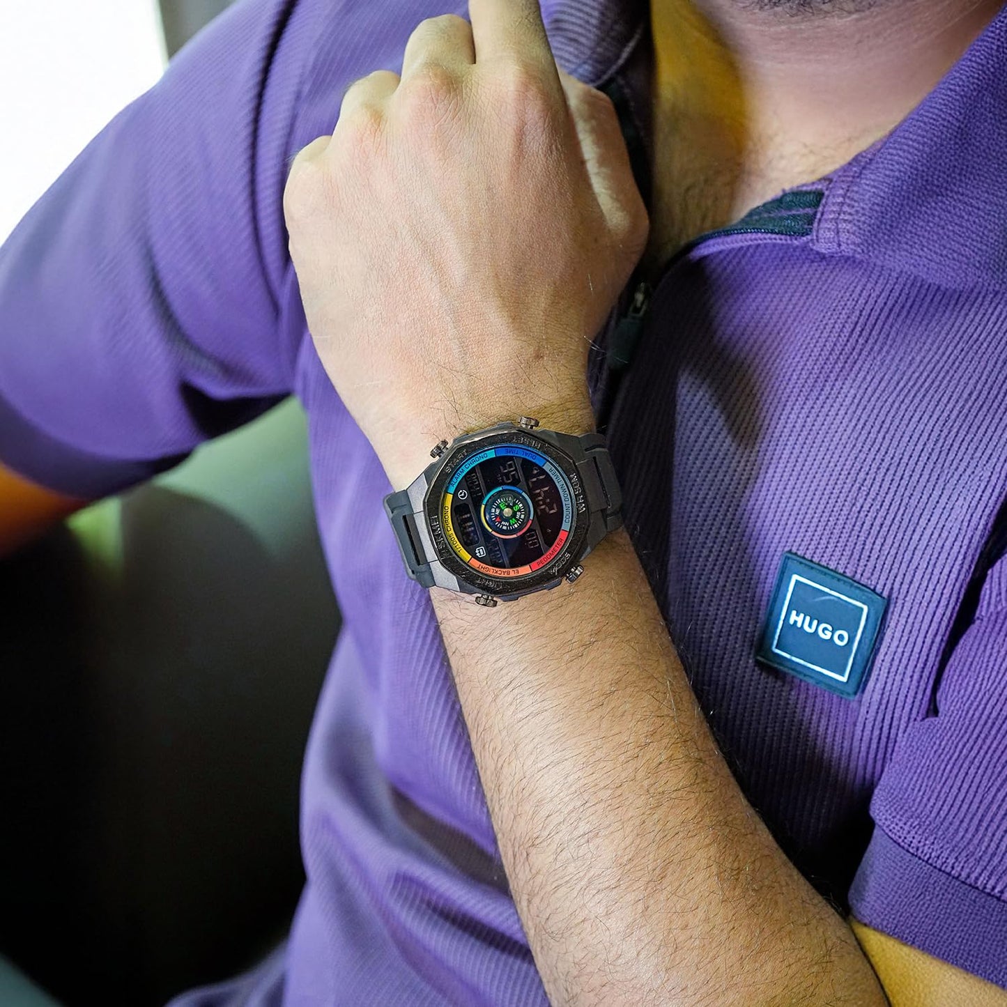 Smart Digital Sports Watch for Men with Multi Function Display and Rugged Outdoor Design
