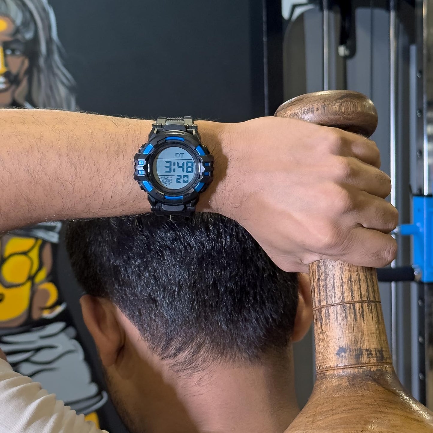Rugged Digital Sports Watch for Men with Outdoor Style and Multi Function Display