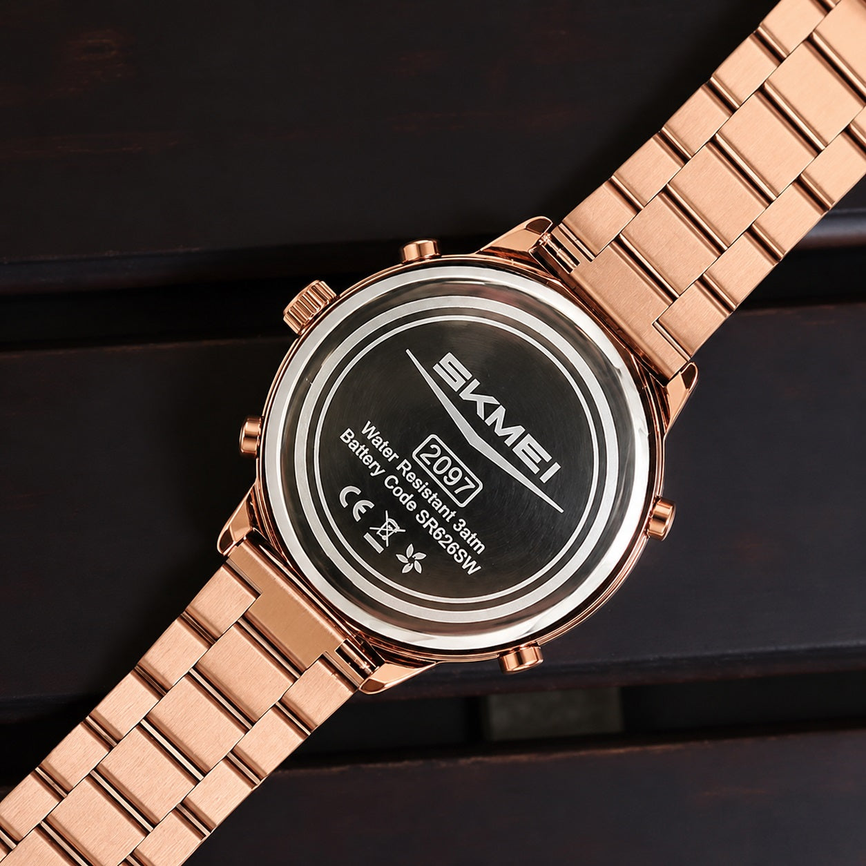 Digital Watch with Stainless Steel Strap for men