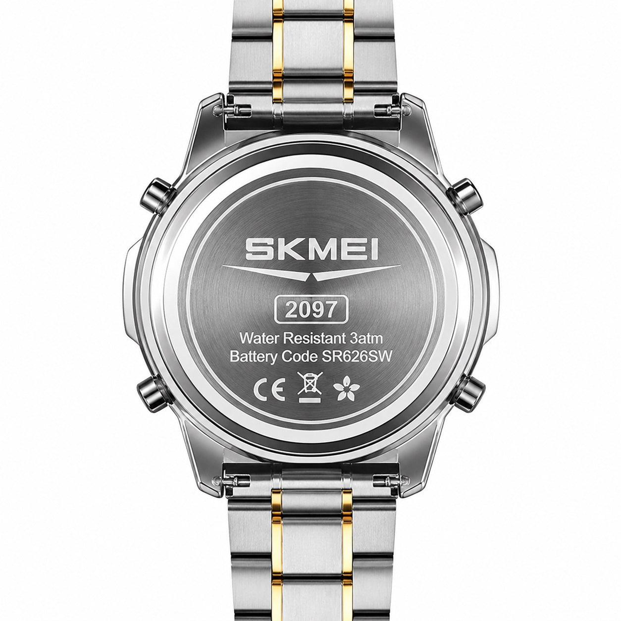 Digital Watch with Stainless Steel Strap for men