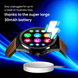 AMOLED Smart Watch for Men with Brown Leather Strap and Round Dial for Casual & Formal Wear
