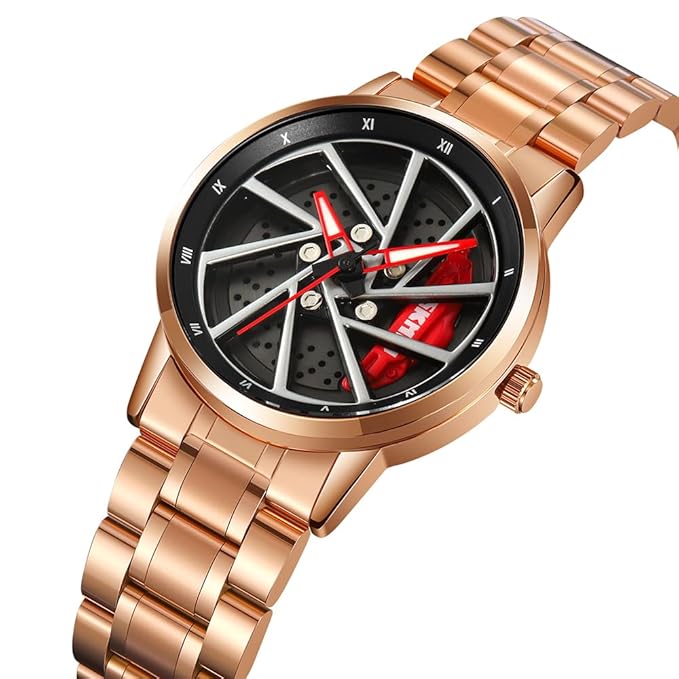 Luxury Skeleton Dial Analog Watch for Men with Premium Metal Strap and Stylish Designer Look