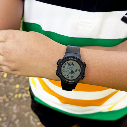 Kids Digital Watch with Cartoon Space Design and Soft Comfortable Strap for Daily Wear
