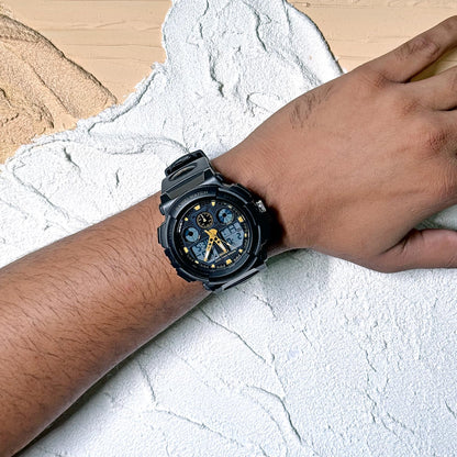 Premium Analog Digital Sports Watch for Men with Dual Display Alarm LED Light and Durable Strap