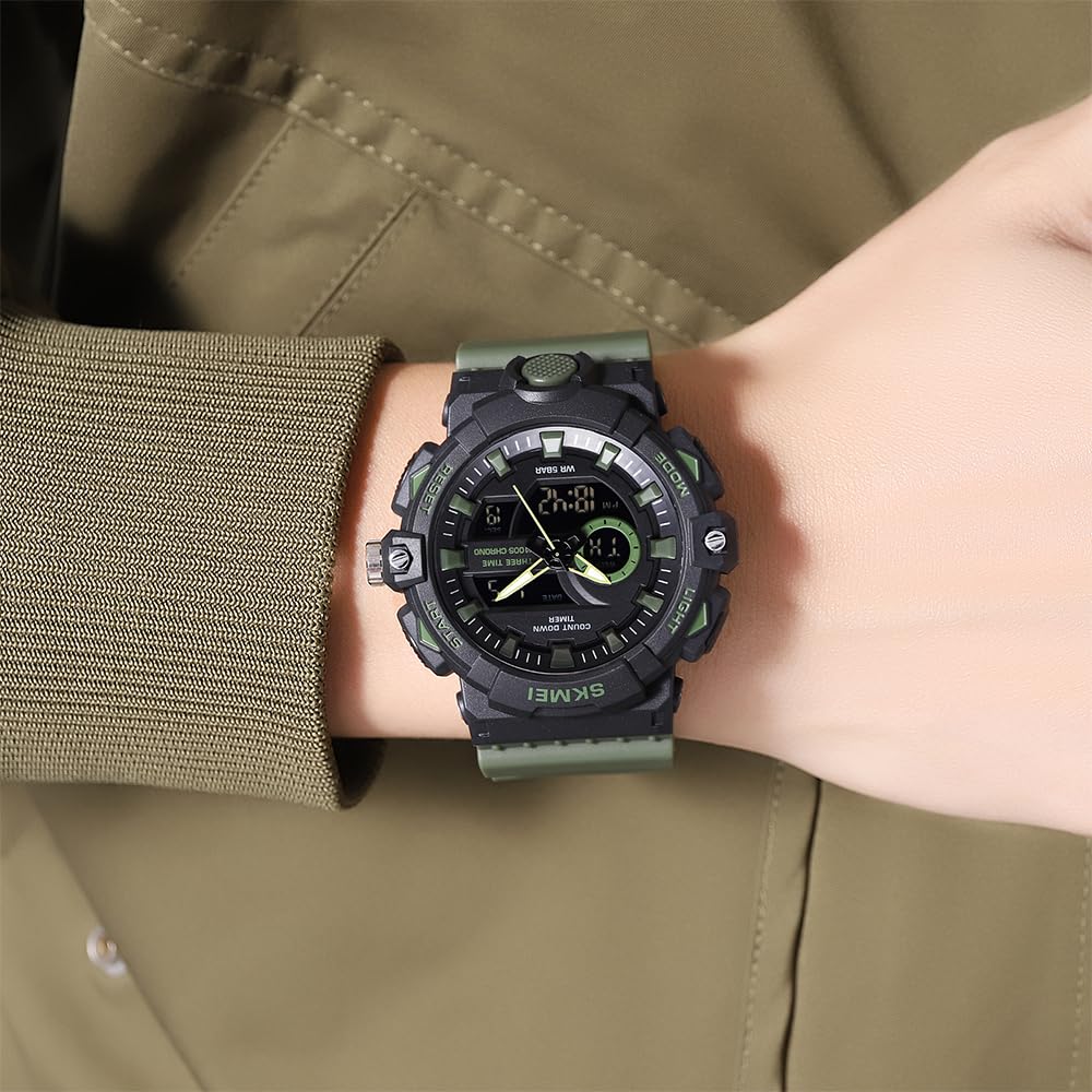 Premium Analog Digital Sports Watch for Men with Rugged Outdoor Design and Multi Function Display