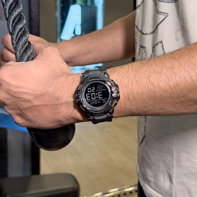 Rugged Digital Sports Watch for Men with Outdoor Style and Multi Function Display