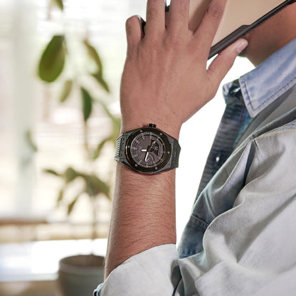 Men's Analog-Digital Sports Watch with Silicone Strap