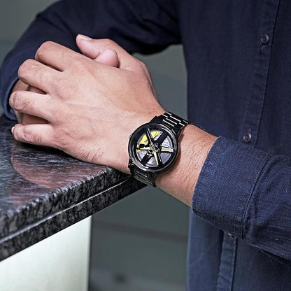 Men's Spinning Car Wheels Rolling Creative Fashion Watch