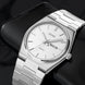 Analog Watch for Men with Silver Stainless Steel Strap and Round Dial for Casual & Formal Wear